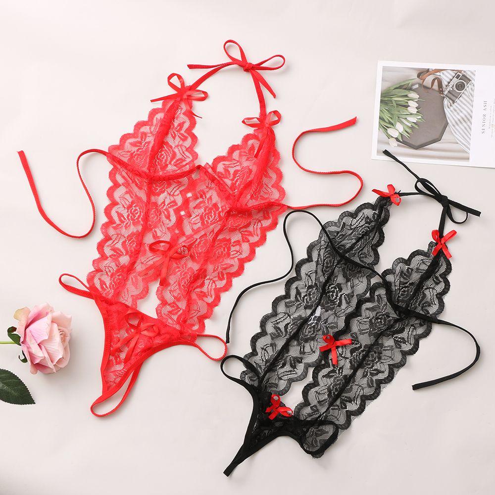 Bộ Đồ Lót Ren Ba Điểm Phong Cách Babydoll Gợi Cảm Cho Nữ