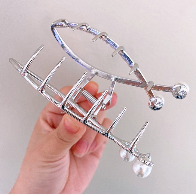 Ngoạm kẹp tóc hình cá kim loại sang trọng NC3