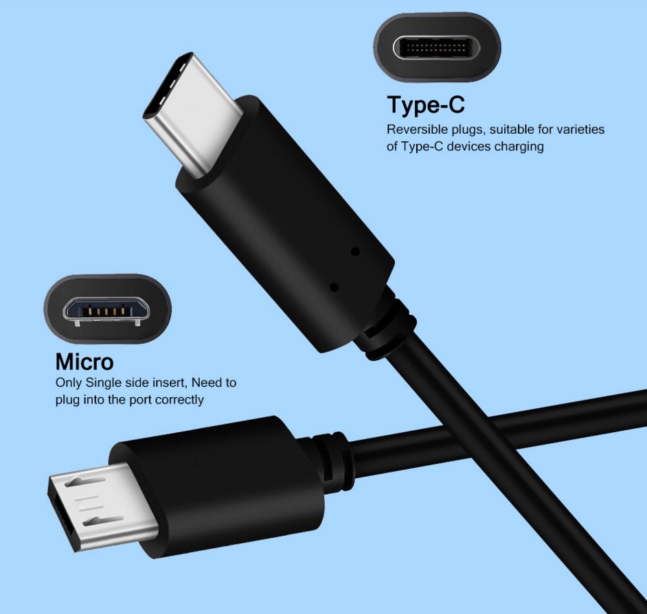 Cáp Sạc Nhanh Usb C Sang Micro Usb Pd 5a Cho Điện Thoại Samsung
