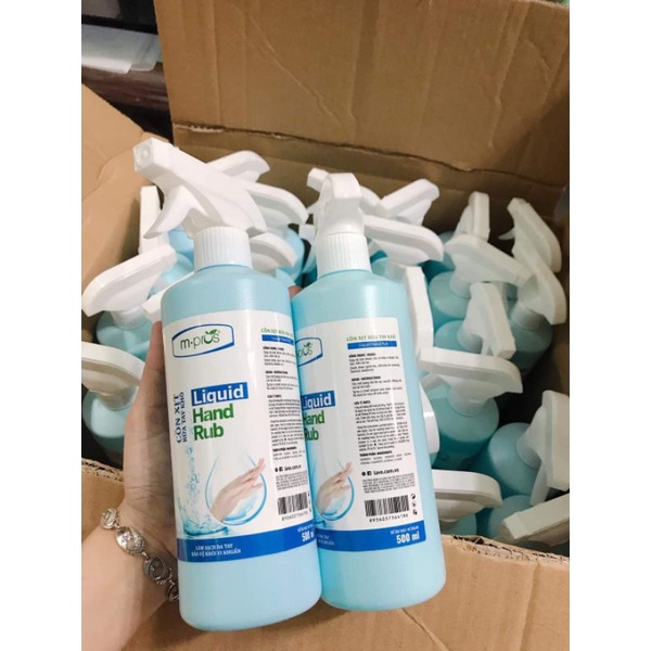 Cồn 70 độ xịt rửa tay khô diệt khuẩn tiện dụng M-pros 500ml