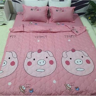 Set 5 món Vỏ Chăn Ga Gối Poly Cotton (Được chọn mẫu)