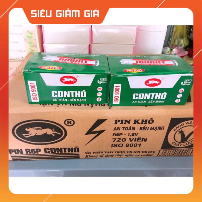 Set 4 pin con thỏ (loại to)