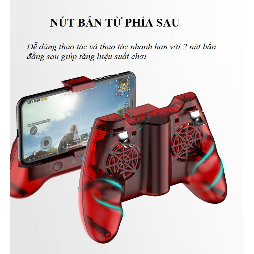 Tay Cầm Chơi Game❤️FREESHIP❤️ Tay Cầm Chơi Game Kết Nối Bluetooth Siêu Đỉnh - Quạt Tản Nhiệt Kiêm Sac Dự Phòng F3