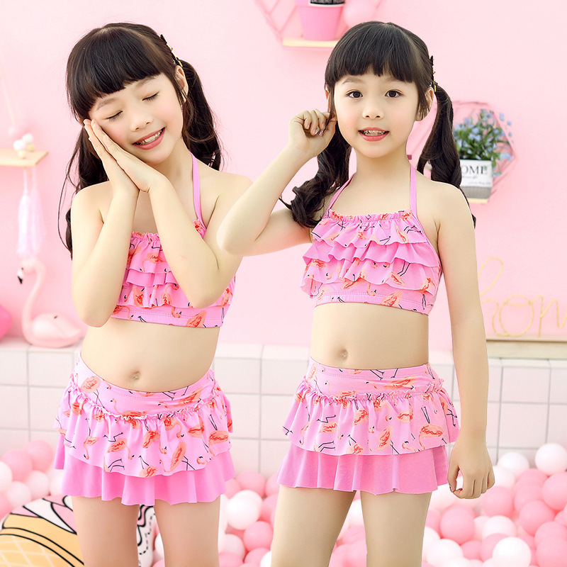 Đồ Bơi Cho Bé Gái - Bikini 2 Mảnh Dễ Thương Đi Biển Cho Bé