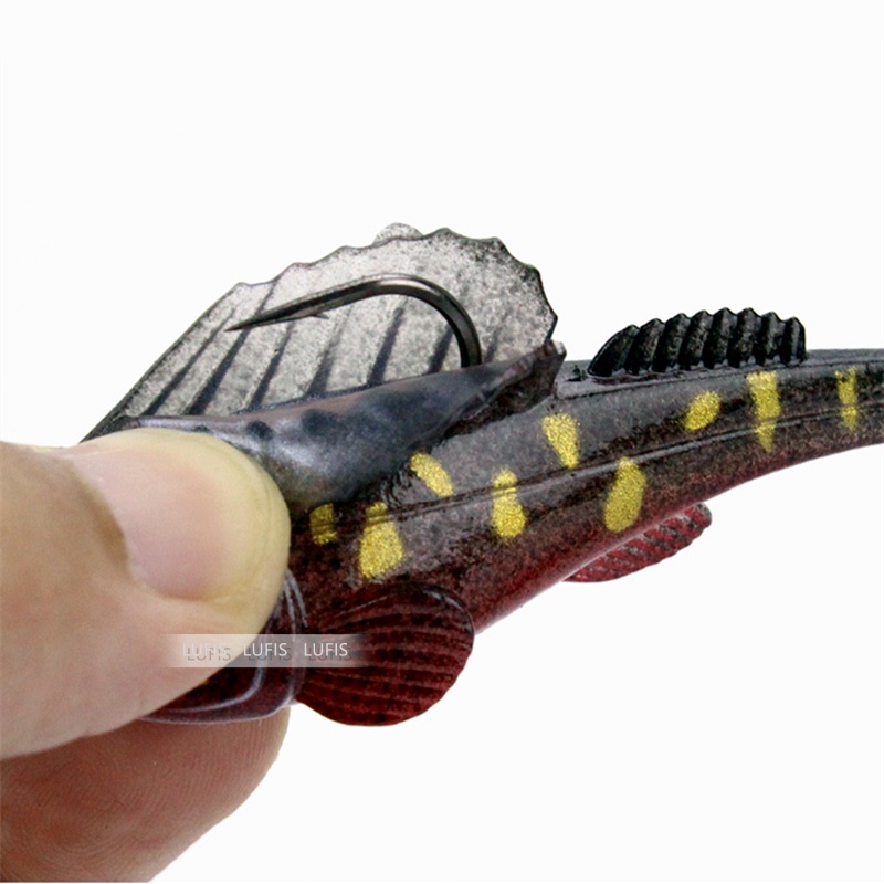 Bộ 5 Mồi Câu Cá Giả Đầu Chì Bằng Nhựa Mềm 14g