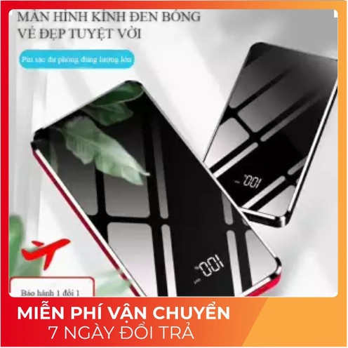 PIN SẠC THIẾT KẾ MẶT GƯƠNG DUNG LƯỢNG 30000MAH DÙNG ĐƯỢC CHO TẤT CẢ CÁC DÒNG ĐT