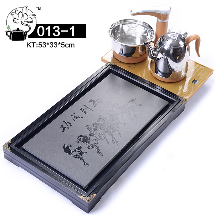 【Freeship toàn quốc 】Bàn trà điện thông minh bàn gỗ mặt đá ấm chén gốm sứ tử sa để phòng khách - Mã : 013011-191