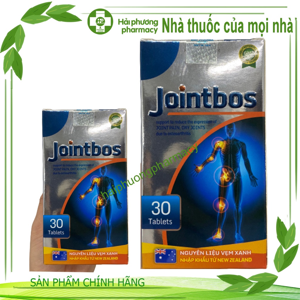 Jointbos hỗ trợ giảm biểu hiện khô khớp do thoái hóa khớp-(30 viên)