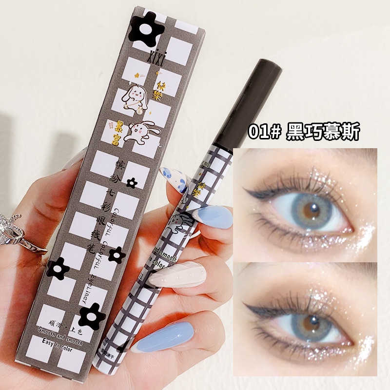 Kẻ mắt nước Xixi họa tiết kẻ, bút kẻ mắt không lem không trôi D22 - Sammi beauty