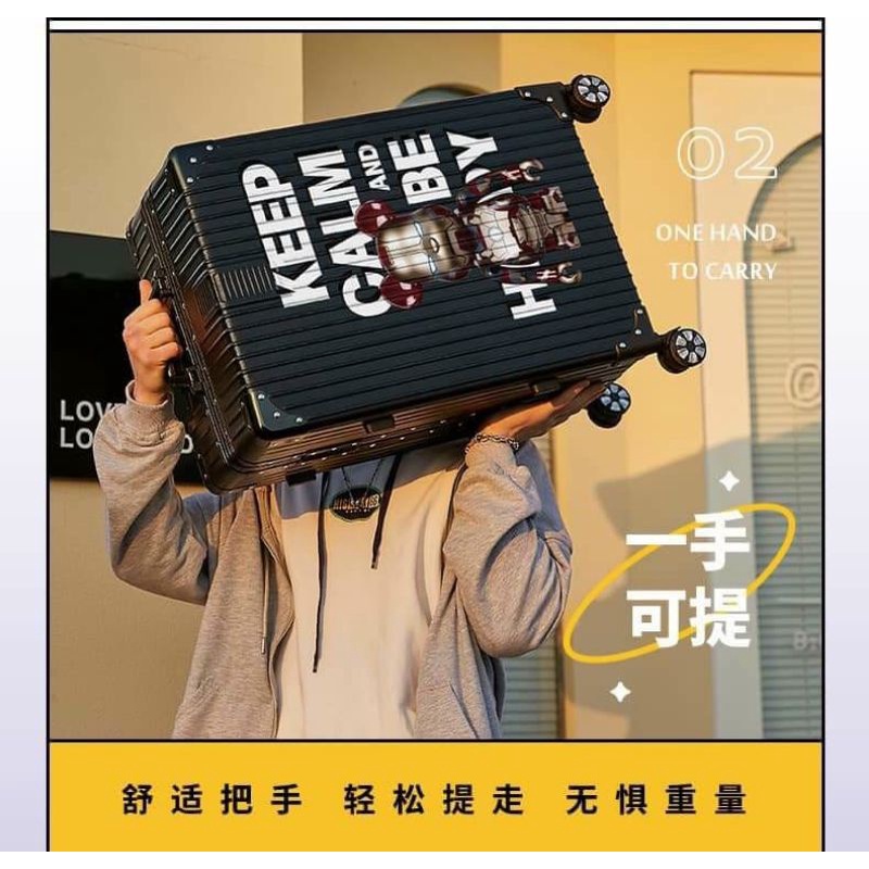 Vali du lịch Gấu khung nhôm khóa sập hàng cao cấp