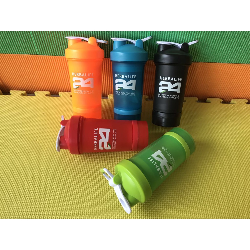 Bình lắc shake 3 ngăn HBL, 3 ngăn đựng, dung tích 700ml, có lò xo,