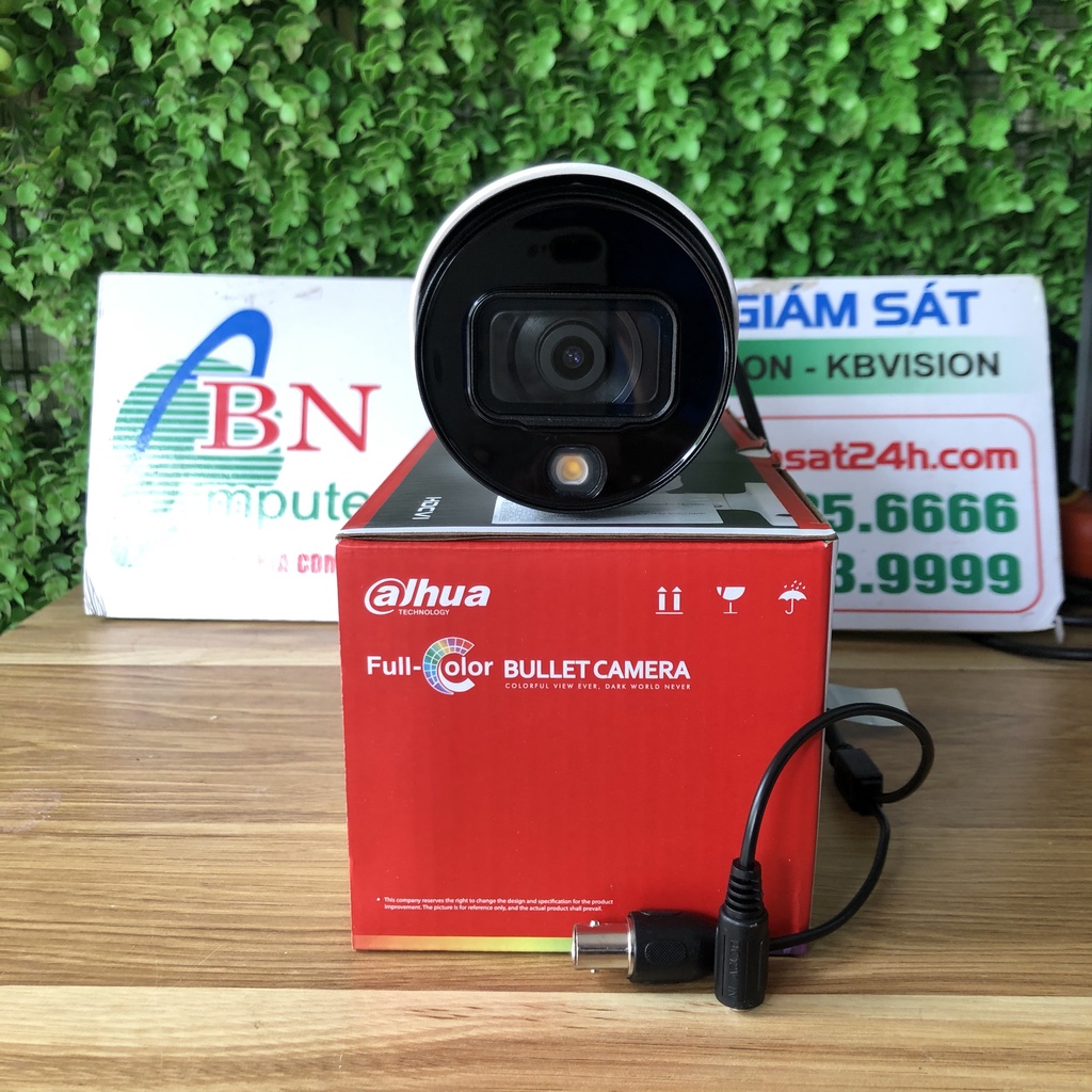 Camera quan sát HDCVI HFW 1509TP-LED 5.0MP thân sắt, có màu ban đêm, bảo hành 24 tháng