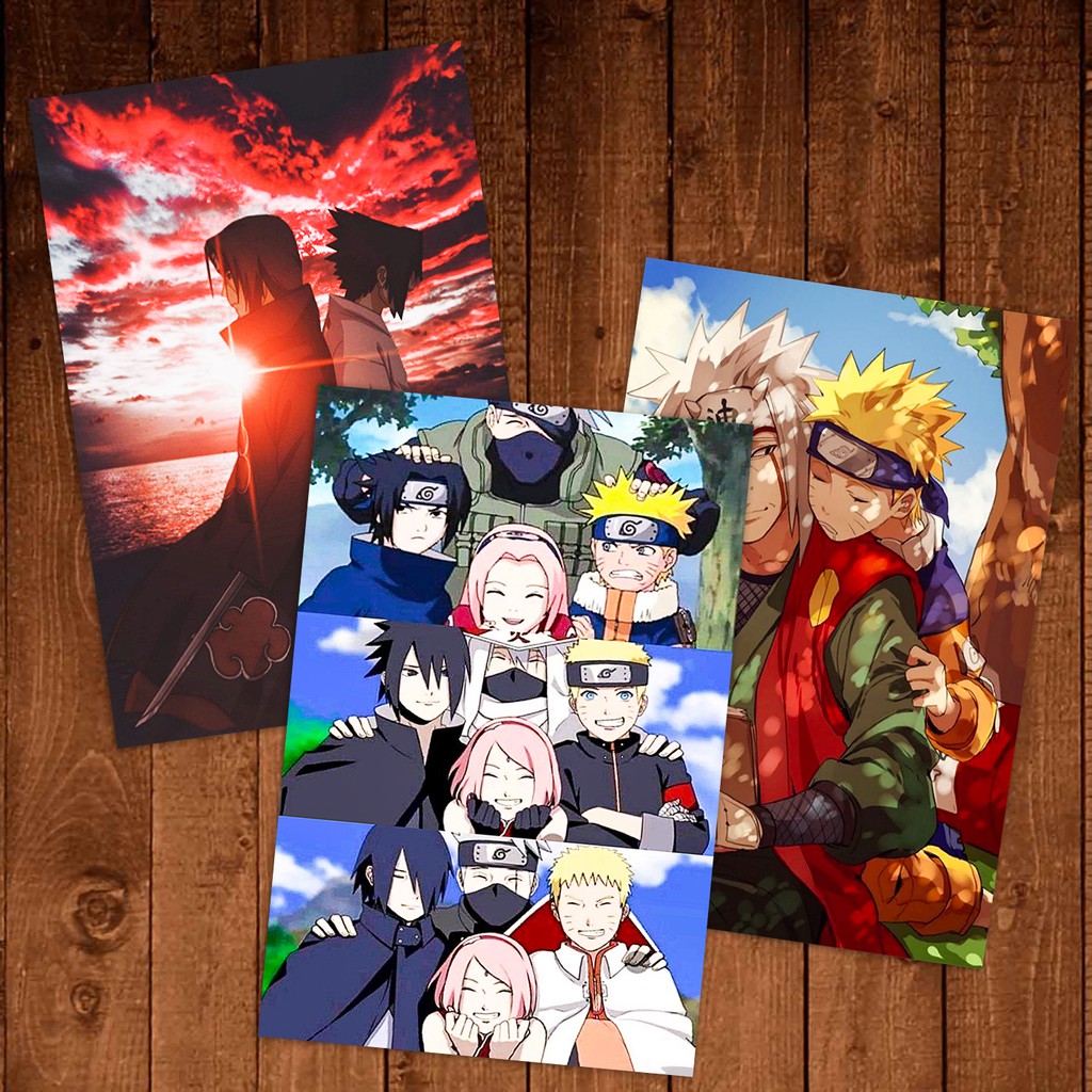 Naruto - Decal dán tường hình đứng kích thước 30x20 (cao x ngang) .