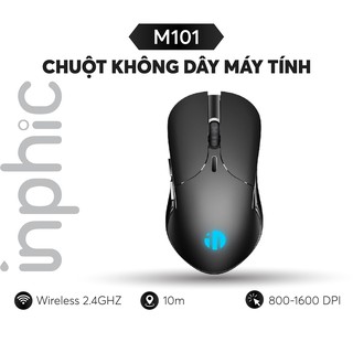 Chuột Chơi Game Siêu Nhẹ INPHIC M101 Hỗ Trợ Độ Phân Giải 800-1600DPI Tốc Độ 2.4GHZ Khoảng Cách 10m - Chính Hãng