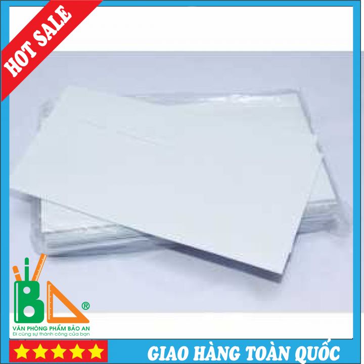 Phong Bì Trắng A6 22x12 100 Cái/Tập Nắp phong bì có keo dán