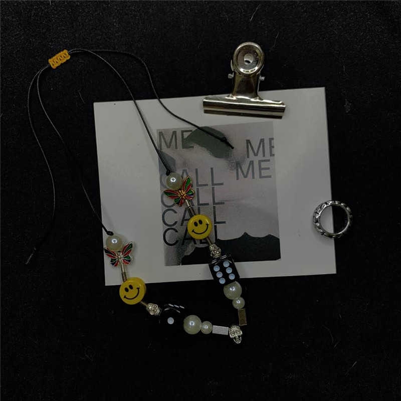 Dây Chuyền Mặt Hình Xúc Xắc Và Mặt Cười Phong Cách Hip Hop Thời Trang Hàn Quốc