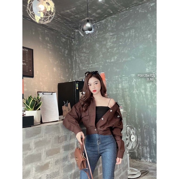 Quần jeans dài ôm rách