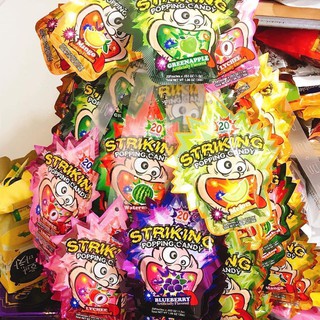 KẸO NỔ STRIKING POPPING CANDY THÁI LAN . Gói 30g.