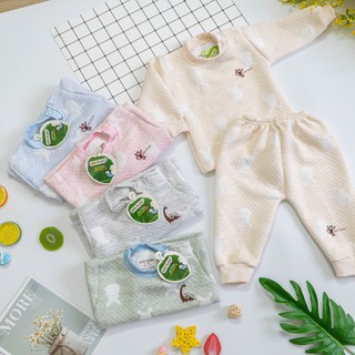 💕 💕 Bộ trần bông cao cấp HN Kids cài vai cho bé 👶🏻🧒🏻