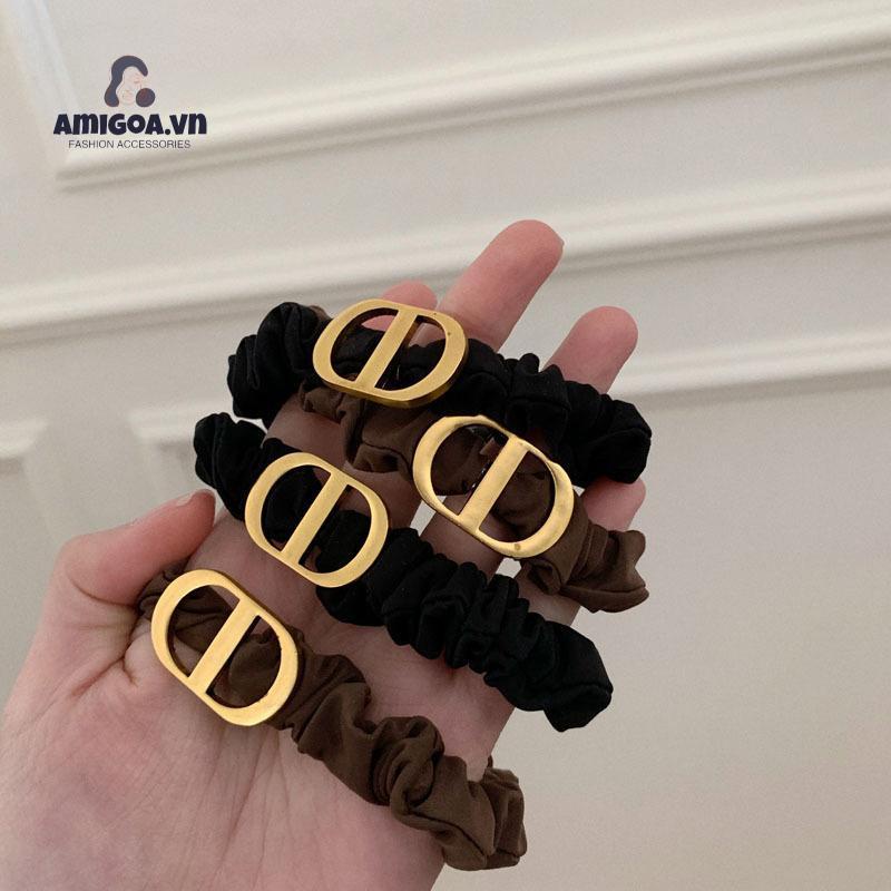 ✨✨Dây buộc tóc đuôi ngựa co giãn họa tiết hình học thời trang Hàn Quốc dành cho bạn nữ