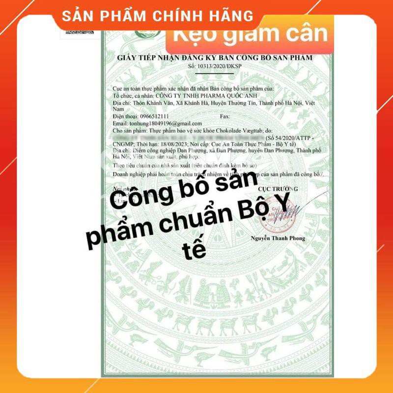 Kẹo socola giảm cân Chokolade Vaegttab, bản mới màu hồng