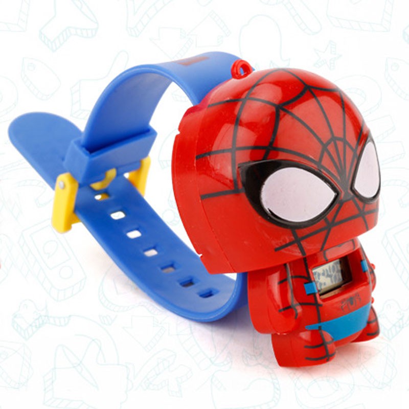 Mô Hình Đồ Chơi Đồng Hồ Điện Tử marvel the avengers Spiderman hulk iron man captain america Cho Trẻ Em