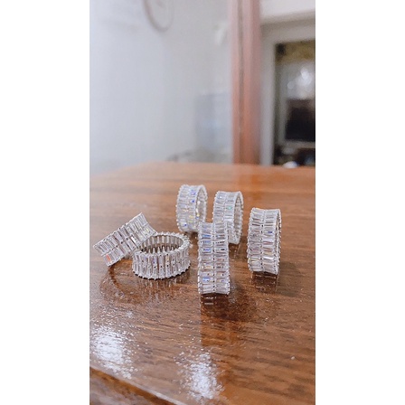 Nhẫn bạc nữ đá Paget xi bạch kim hàng cao cấp-Minh Tâm Jewelry