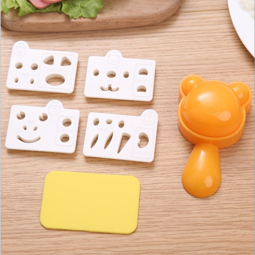 Set 4 Khuôn Cơm Bento Hình Gấu Cho Bé M58