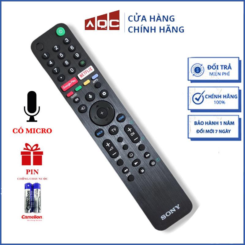 Điều Khiển TV Sony Micro 2021 mới nhất TX520P - Remote Tivi Sony Giọng nói đời mới đa năng sử đụng tx500p và tx520p
