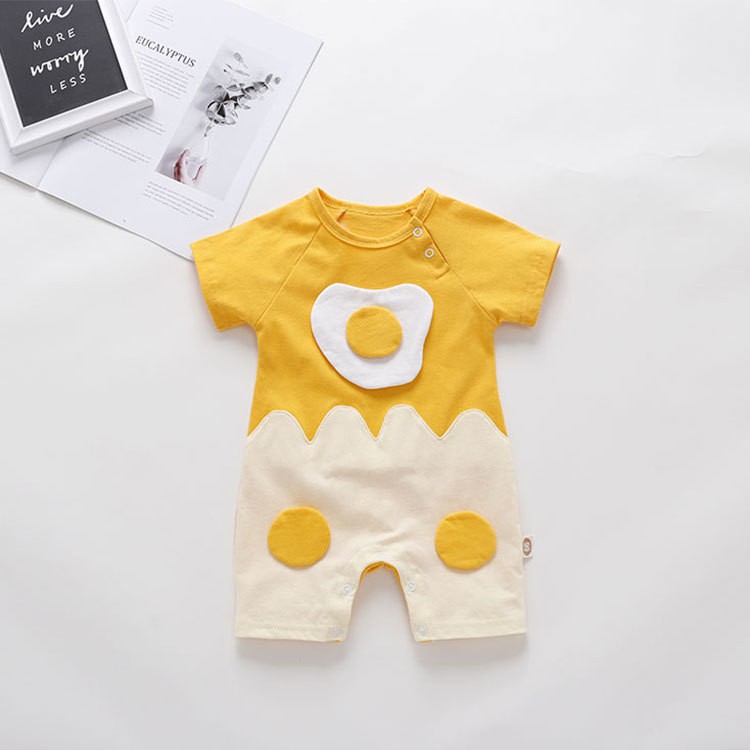 Jumpsuit Tay Ngắn Cho Bé Trai Từ 0-18 Tháng Tuổi