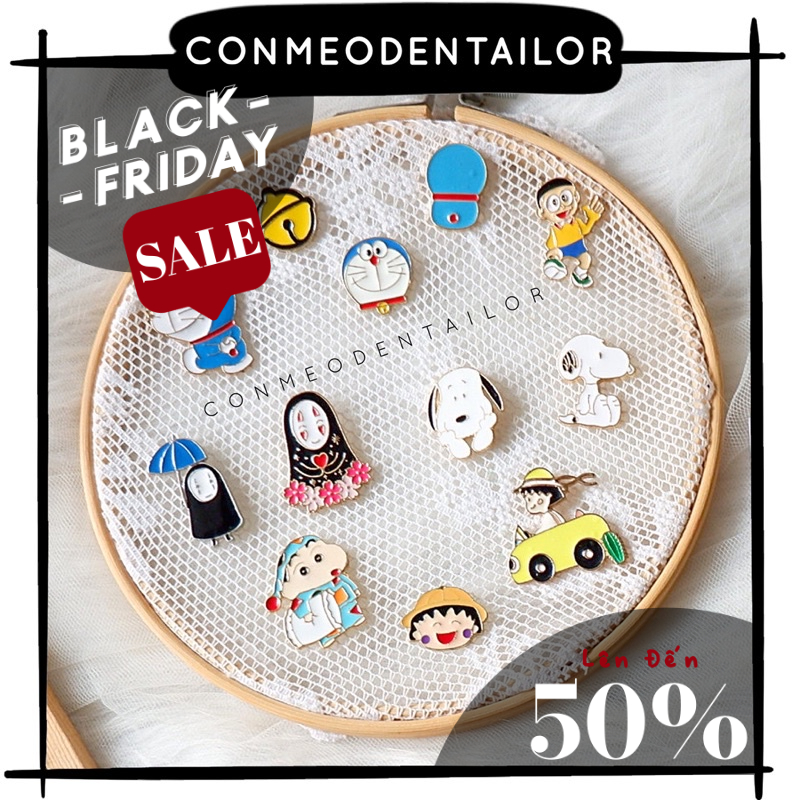 Ghim cài hoạt hình doremon nhật bản CONMEODENTAILOR