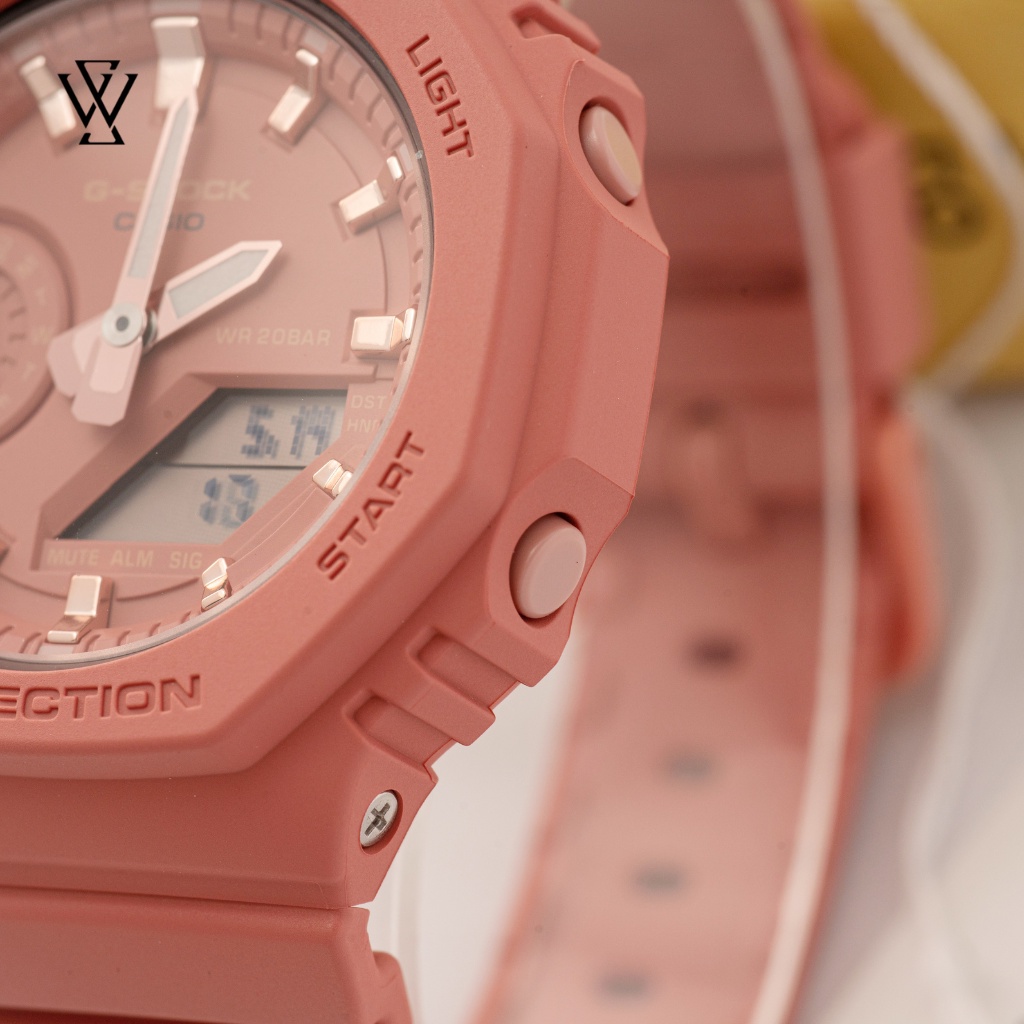 Đồng Hồ Điện Tử Nam Casio G-Shock WATCHSTORE GMA-S2100-4A2DR, Mặt Kính Khoáng 43mm, Dây Nhựa, Vỏ Nhựa Cao Cấp