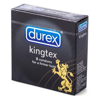 1 HỘP bao cao su durex kingtex hộp 3 cái giá tốt chất liệu cao su thiên nhiên an toàn chất lượng