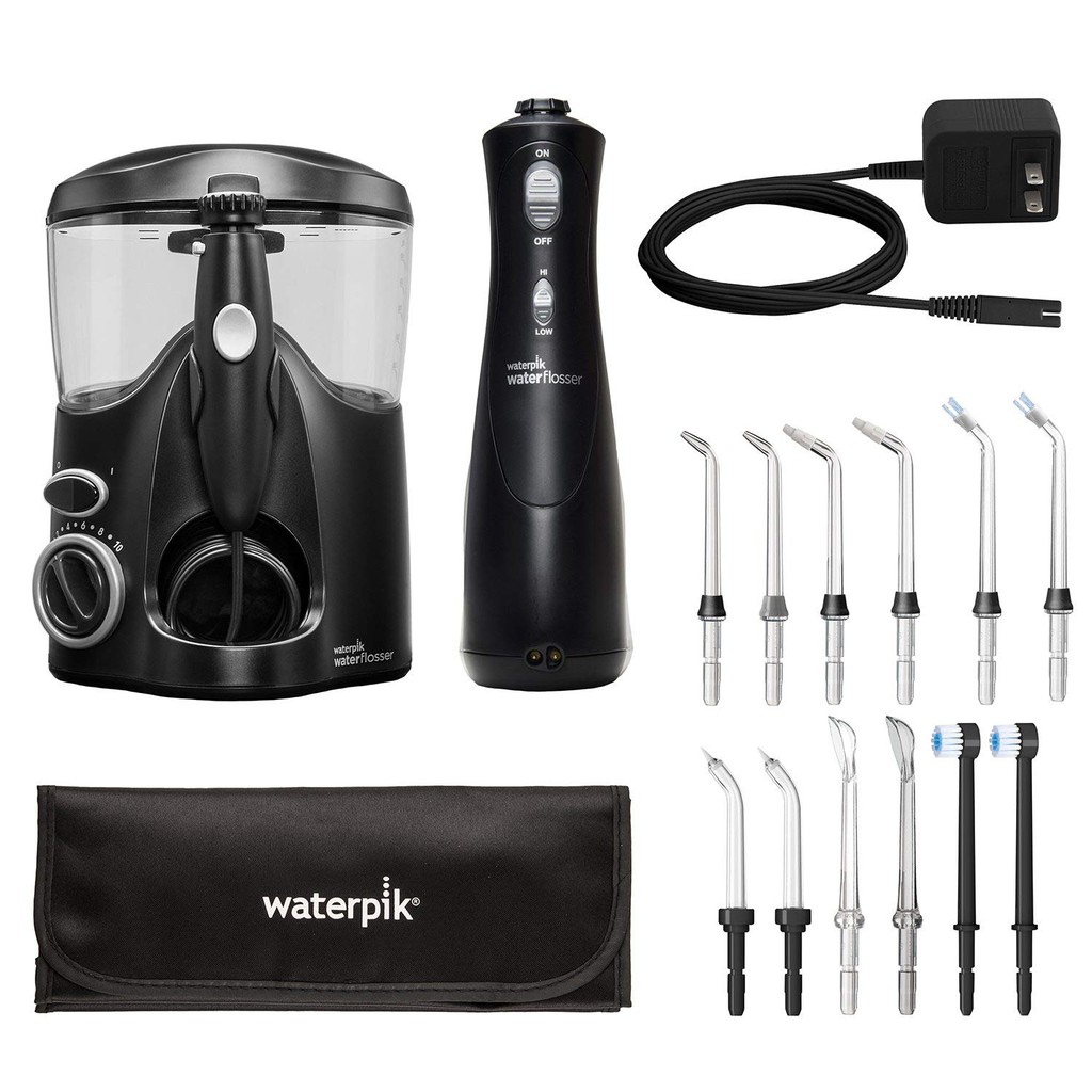 [COMBO] ▶️ 2 Máy Tăm Nước Waterpik Ultra  WP 100 Và Máy Cầm Tay WP 450 | Waterpik (WP-112 / WP-462) Water Flosser