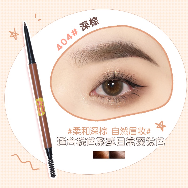 Bút Kẻ Mày GOGO TALES Hai Đầu Chống Thấm Nước Chống Thấm Mồ Hôi Lâu Trôi