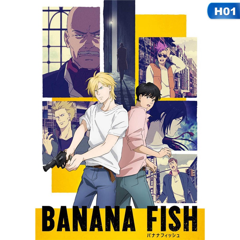 Tranh Treo Tường Trang Trí Hình Anime Banana Fish Mới