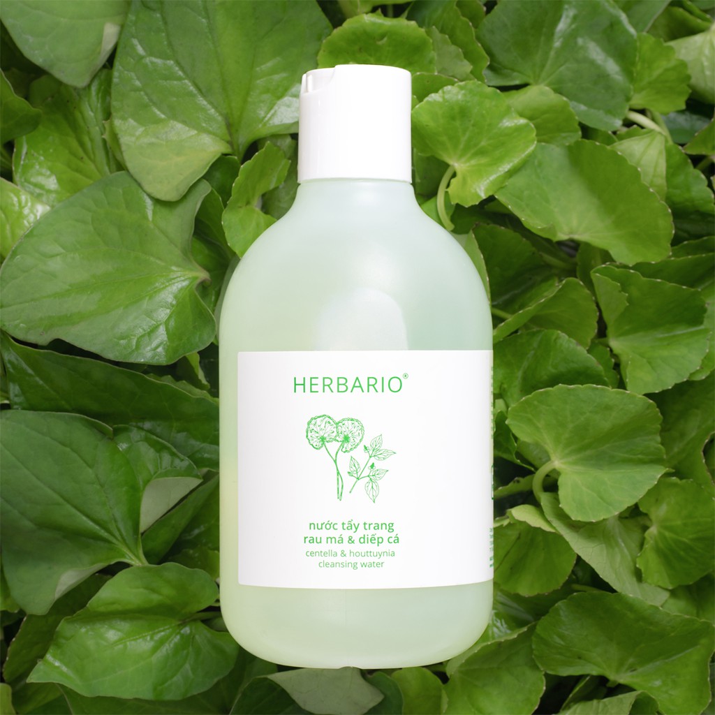 Nước tẩy trang Rau Má & Diếp Cá Herbario 300ml thuần chay | BigBuy360 - bigbuy360.vn