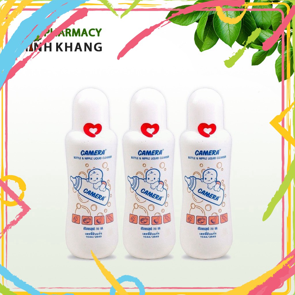 Nước rửa bình sữa & núm vú Camera 280ml [CHÍNH HÃNG] [HÀNG TỐT]