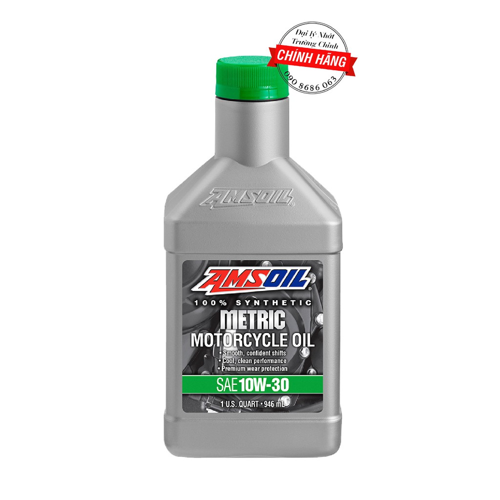 NHỚT AMSOIL SYTHETIC METRIC 10W30 DÀNH CHO XE SỐ, TAY CÔN