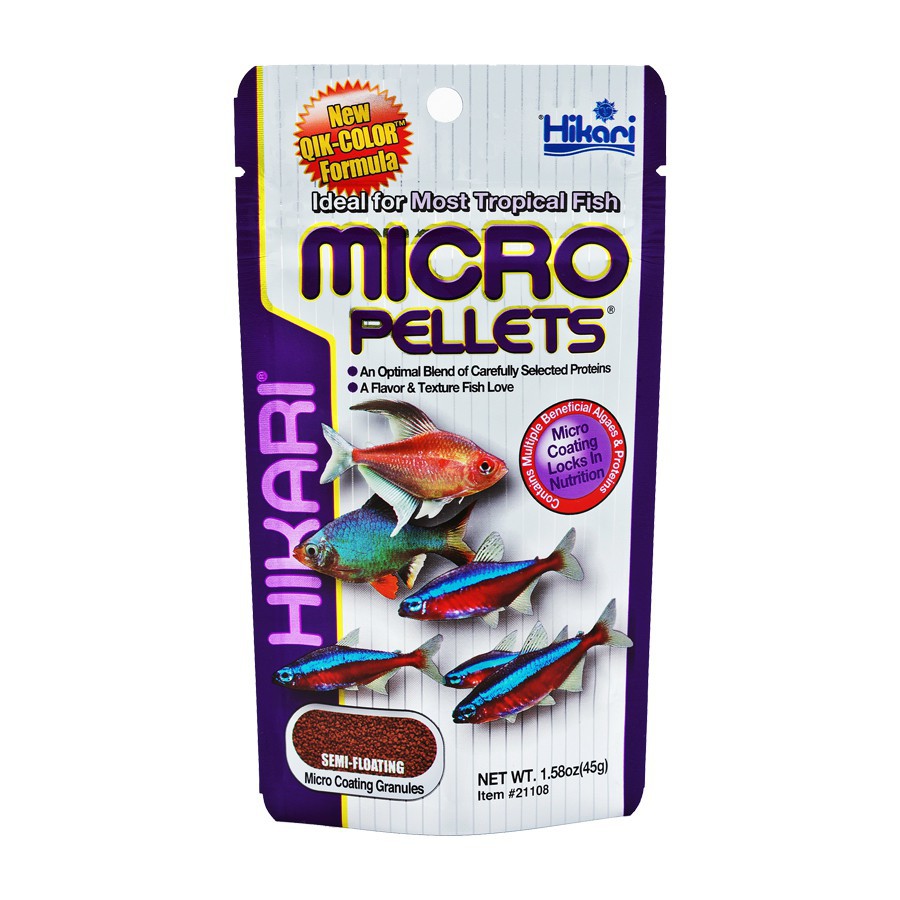 Hikari Micro Pellets New thức ăn cho cá neon thủy sinh 45gram Nhật