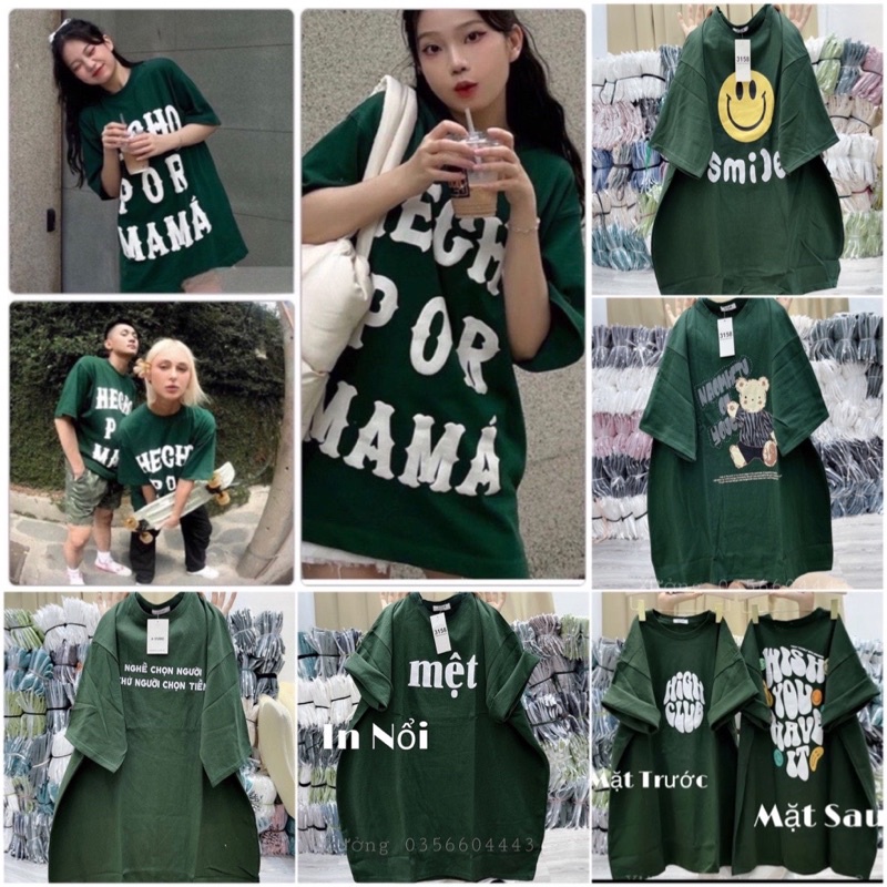 Áo Thun Xanh Lá Nam Nữ Unisex - Phông Dáng Rộng Tay Lỡ Ulzzang Vintage Phong Cách Hàn Quốc