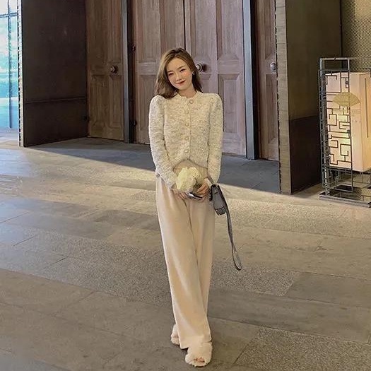 Quần nữ ống rộng lưng cao phong cách Hàn Quốc