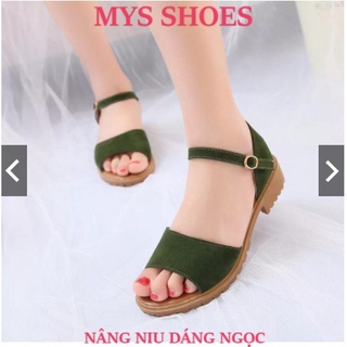 Giày sandal quai ngang đế chiến binh rểu Mys Fashion