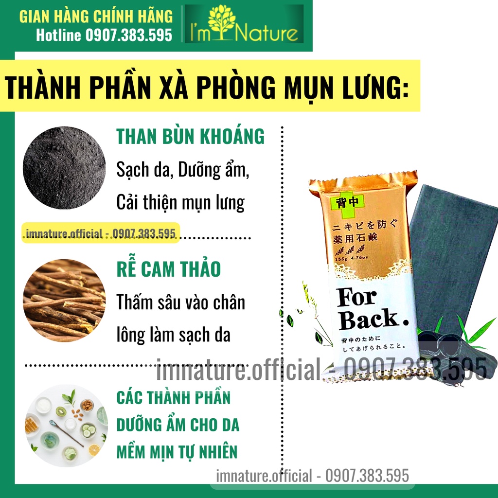 Xà Phòng Tắm Giảm Mụn Lưng For Back Nhật Bản