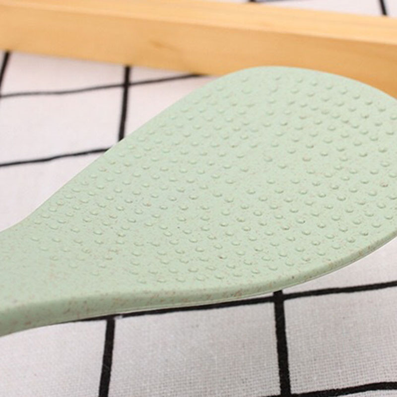 Muỗng xúc cơm bằng xơ lúa mì với tay cầm dài tiện dụng cho nhà bếp