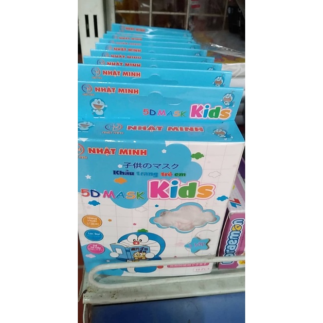 Khẩu trang trẻ em 5D MASK KIDS NHẬT MINH 10 chiếc/ hộp