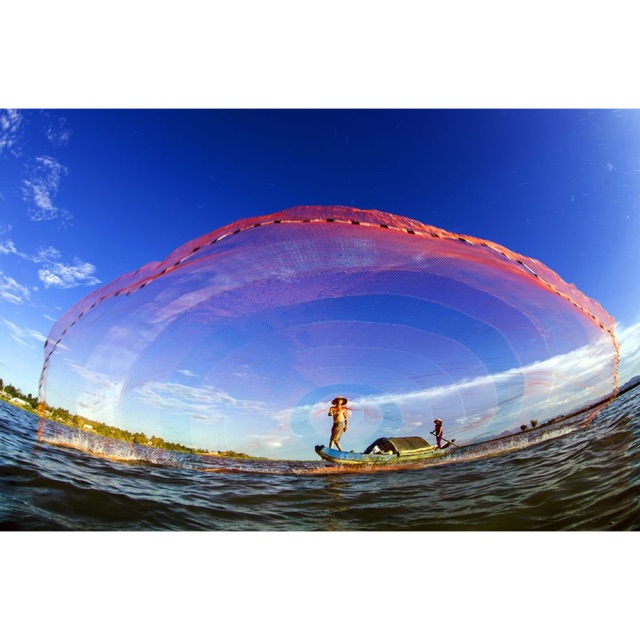 Chài dù quăng cá dài 2m7