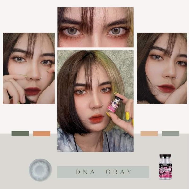 [ 𝐓𝐚̣̆𝐧𝐠 𝐊𝐡𝐚𝐲 𝐆𝐮̛𝐨̛𝐧𝐠 𝐌𝐢𝐧𝐢 ] Lens Xám Tây hot hit Giãn Tròng Nhỏ