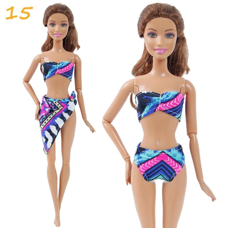 Bộ Đồ Bơi Bikini Cho Búp Bê Barbie