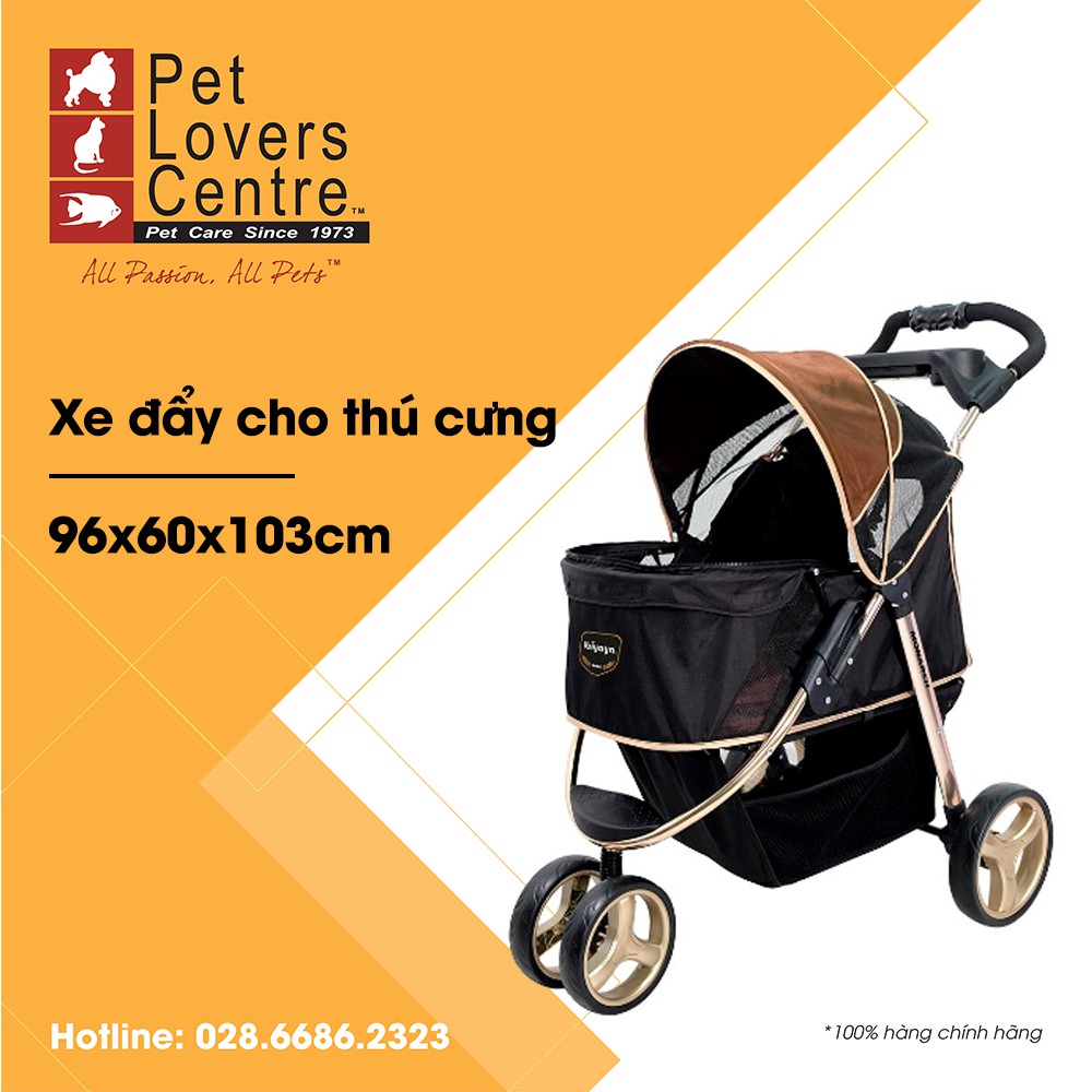 Xe đẩy cho Thú Cưng IBIYAYA MONARCH PREMIUM PET JOGGER (96x60x103cm)